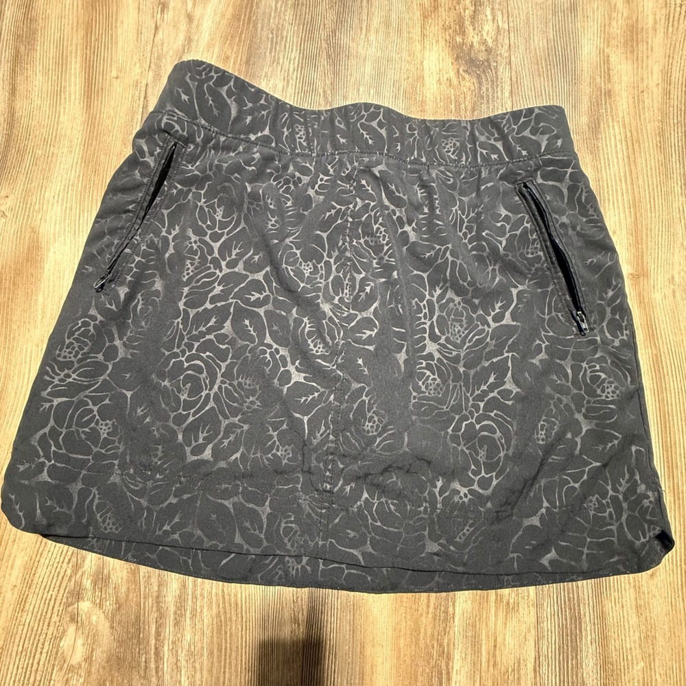 Gorpcore Orvis Skort black Floral Active Outdoor Skirt M